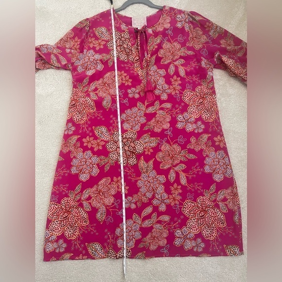 NWOT - Gorgeous Johnny Was Silk‎ Floral Dress - Size Medium - Picture 7 of 8